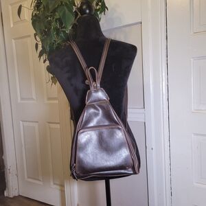 Vtg Liz Claiborne 2 Way Wearing Backpack Purse